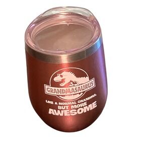 NewEleven Grandmasaurus Wine Tumbler Women 12oz Rose Gold